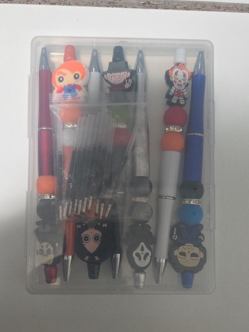 Set of Decorative Character Ballpoint Pens - Multicolor